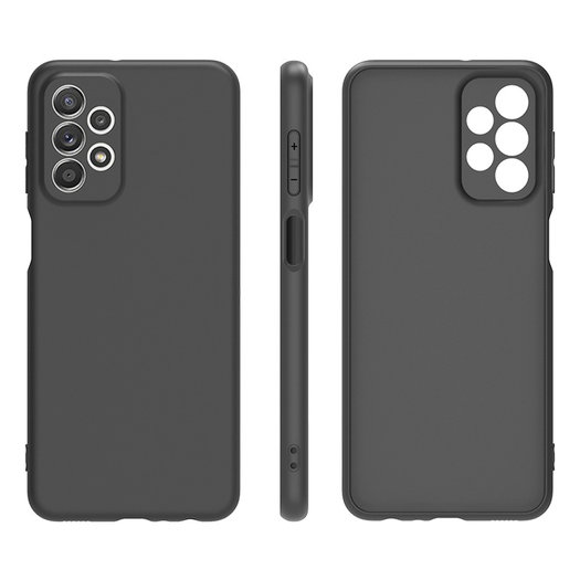 Samsung Galaxy A23 Hoesje - MobyDefend TPU Backcover - Mat Zwart