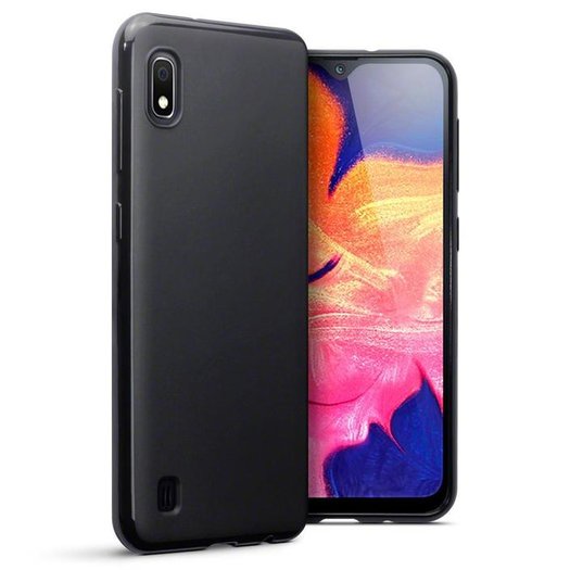 Samsung Galaxy A10 hoesje, gel case, mat zwart