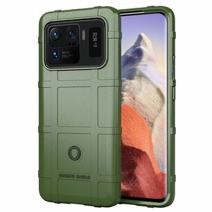 Xiaomi Mi 11 Ultra Hoesje - Mobydefend Rugged Shield TPU Backcover - Groen