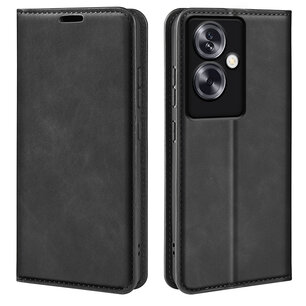 Oppo A79 / OnePlus Nord N30 SE Hoesje - Luxe Wallet Bookcase (Magnetische Sluiting) - Zwart