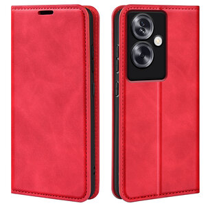 Oppo A79 / OnePlus Nord N30 SE Hoesje - Luxe Wallet Bookcase (Magnetische Sluiting) - Rood