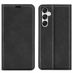 Samsung Galaxy A15 Hoesje - Luxe Wallet Bookcase (Magnetische Sluiting) - Zwart