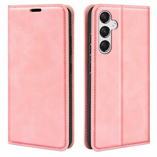 Samsung Galaxy A15 Hoesje - Luxe Wallet Bookcase (Magnetische Sluiting) - Roze