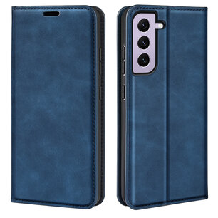 Samsung Galaxy S23 Hoesje - Luxe Wallet Bookcase (Magnetische Sluiting) - Blauw