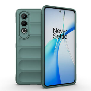 OnePlus Nord CE 4 Hoesje - MobyDefend TPU Gripcase - Groen