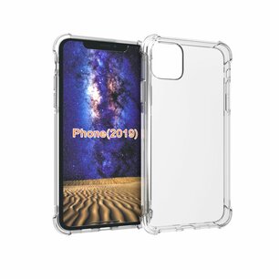 iPhone 11 Pro Hoesje - MobyDefend Transparante Shockproof TPU Backcover - Verstevigde Hoeken - Volledig Doorzichtig