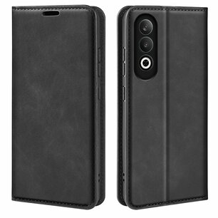 OnePlus Nord CE 4 Hoesje - Luxe Wallet Bookcase (Magnetische Sluiting) - Zwart