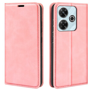 Xiaomi Redmi 13 4G Hoesje - Luxe Wallet Bookcase (Magnetische Sluiting) - Roze