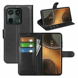 Motorola Edge 50 Ultra Hoesje - MobyDefend Kunstleren Wallet Book Case (Sluiting Voorkant) - Zwart