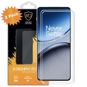 2-Pack OnePlus Nord 4 Screenprotectors - MobyDefend Case-Friendly Screensaver - Gehard Glas