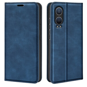 OnePlus Nord CE 4 Lite Hoesje - Luxe Wallet Bookcase (Magnetische Sluiting) - Blauw