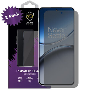 2-Pack MobyDefend OnePlus Nord 4 Screenprotectors - HD Privacy Glass Screensavers