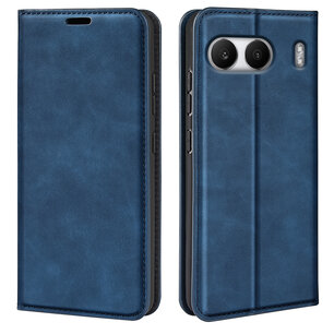 OnePlus Nord 4 Hoesje - Luxe Wallet Bookcase (Magnetische Sluiting) - Blauw