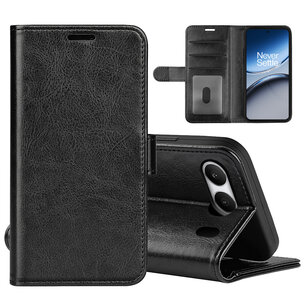 OnePlus Nord 4 Hoesje - MobyDefend Wallet Book Case (Sluiting Achterkant) - Zwart