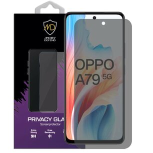 MobyDefend Oppo A79 Screenprotector - HD Privacy Glass Screensaver