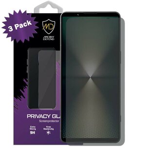 3-Pack MobyDefend Sony Xperia 1 VI Screenprotectors - HD Privacy Glass Screensavers