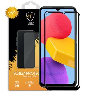 3-Pack Samsung Galaxy M13 / M23 Screenprotectors - MobyDefend Screensavers Met Zwarte Randen - Gehard Glas