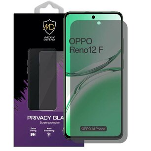 MobyDefend Oppo Reno12 F Screenprotector - HD Privacy Glass Screensaver