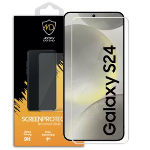 Samsung Galaxy S24 Screenprotector - MobyDefend Case-Friendly Screensaver - Gehard Glas