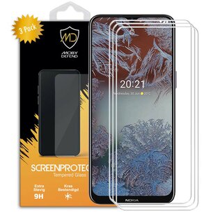 3-Pack Nokia G10 / Nokia G20 Screenprotectors - MobyDefend Case-Friendly Screensaver - Gehard Glas