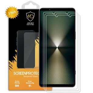 3-Pack Sony Xperia 1 VI Screenprotectors - MobyDefend Case-Friendly Screensaver - Gehard Glas