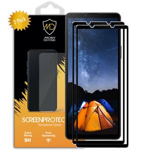 2-Pack Sony Xperia 10 V Screenprotectors - MobyDefend Screensaver Met Zwarte Randen - Gehard Glas