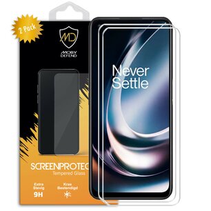 2-Pack OnePlus Nord CE 2 Lite Screenprotectors - MobyDefend Case-Friendly Screensaver - Gehard Glas