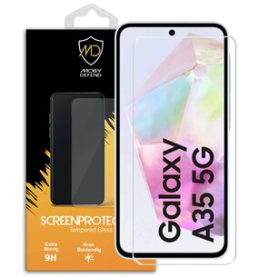 Samsung Galaxy A35 Screenprotector - MobyDefend Case-Friendly Screensaver - Gehard Glas