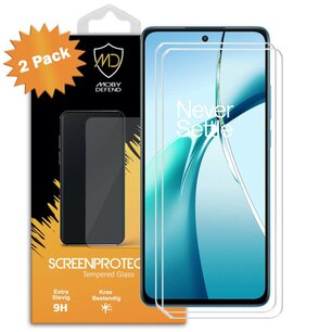 2-Pack OnePlus Nord CE 4 Lite Screenprotectors - MobyDefend Case-Friendly Screensaver - Gehard Glas