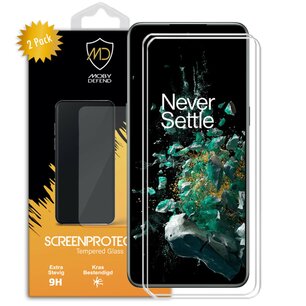 2-Pack OnePlus 10T Screenprotectors - MobyDefend Case-Friendly Screensaver - Gehard Glas