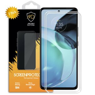 2-Pack Motorola Moto G72 Screenprotectors - MobyDefend Case-Friendly Screensaver - Gehard Glas