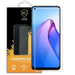 Oppo Reno8 Screenprotector - MobyDefend Case-Friendly Screensaver - Gehard Glas