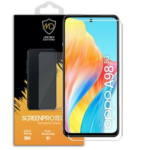 Oppo A98 Screenprotector - MobyDefend Case-Friendly Screensaver - Gehard Glas