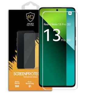 Xiaomi Redmi Note 13 Pro 5G Screenprotector - MobyDefend Case-Friendly Screensaver - Gehard Glas