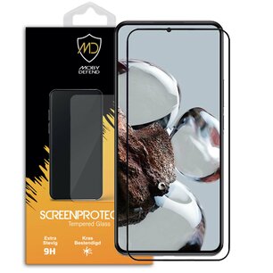 Xiaomi 12T / 12T Pro Screenprotector - MobyDefend Screensaver Met Zwarte Randen - Gehard Glas