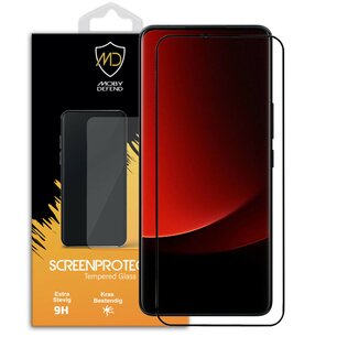 Xiaomi 13 Ultra Screenprotector - MobyDefend Screensaver Met Zwarte Randen - Gehard Glas