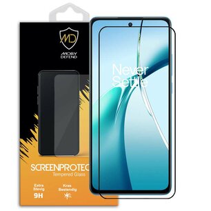 OnePlus Nord CE 4 Lite Screenprotector - MobyDefend Screensaver Met Zwarte Randen - Gehard Glas