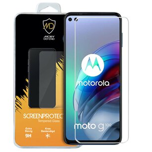 Motorola Moto G100 screenprotector - MobyDefend Case-Friendly Screensaver - Gehard Glas