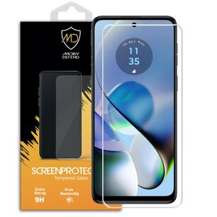 Motorola Moto G54 Screenprotector - MobyDefend Case-Friendly Screensaver - Gehard Glas