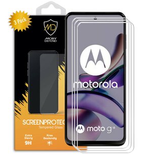 3-Pack Motorola Moto G13 / G23 / G53 Screenprotectors - MobyDefend Case-Friendly Screensaver - Gehard Glas