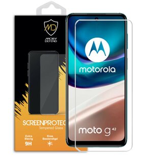 Motorola Moto G42 Screenprotector - MobyDefend Case-Friendly Screensaver - Gehard Glas