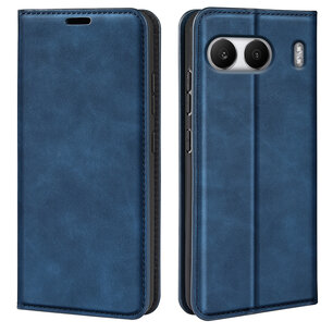 OnePlus Nord 4 Hoesje - Luxe Wallet Bookcase (Magnetische Sluiting) - Blauw