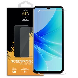 Oppo A57 / A57s / A77 Screenprotector - MobyDefend Case-Friendly Screensaver - Gehard Glas