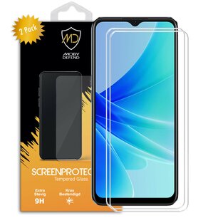 2-Pack Oppo A57 / A57s / A77 Screenprotectors - MobyDefend Case-Friendly Screensavers - Gehard Glas