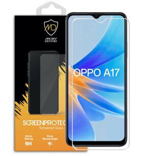 Oppo A17 Screenprotector - MobyDefend Case-Friendly Screensaver - Gehard Glas