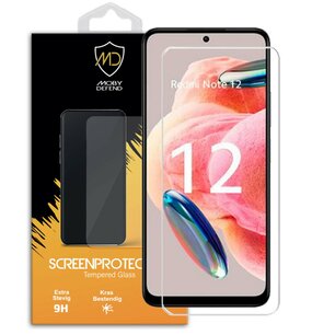 Xiaomi Redmi Note 12 4G / Note 12 5G Screenprotector - MobyDefend Case-Friendly Screensaver - Gehard Glas