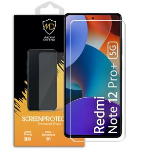 Xiaomi Redmi Note 12 Pro Plus 5G Screenprotector - MobyDefend Case-Friendly Screensaver - Gehard Glas