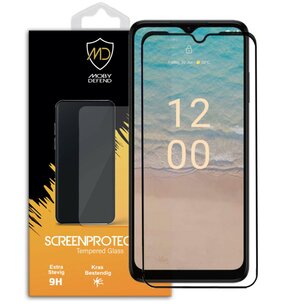 Nokia G22 Screenprotector - MobyDefend Screensaver Met Zwarte Randen - Gehard Glas